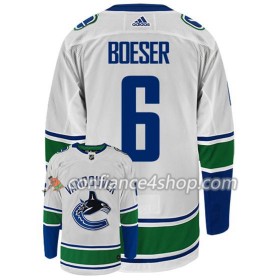 Adidas Maillot de Hockey Vancouver Canucks BROCK BOESER 6 Blanc Authentic - Homme
